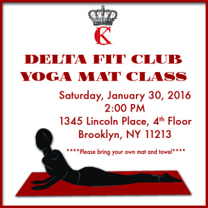 Delta Fit Club Yoga Mat Class. Saturday, January 30, 2016 at 2pm. 